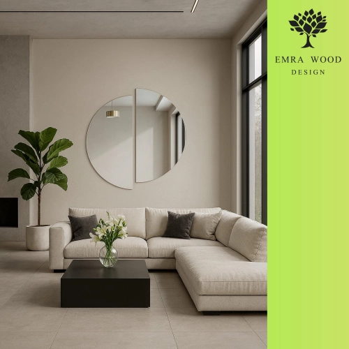 Lustro SWEET APPLE II – zestaw 2 luster dekoracyjnych do salonu, sypialni, łazienki